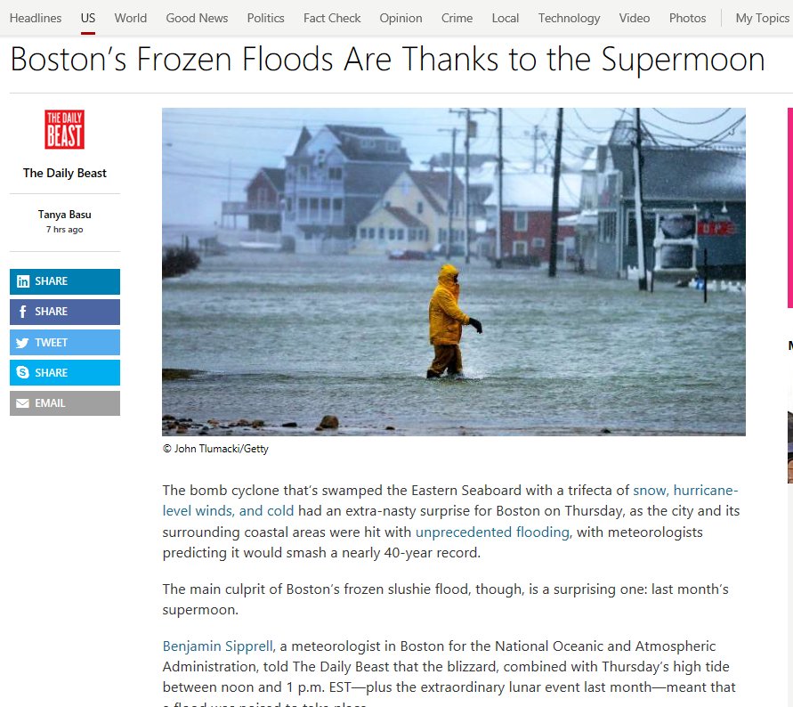Boston’s Frozen Floods Are Thanks to the Supermoon